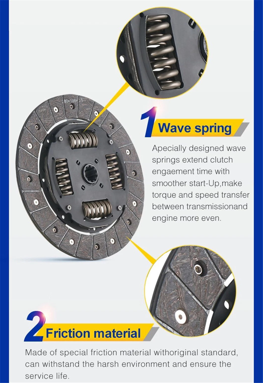 Mfk2012/Mfk2009/Mfk2006/Mbk2113 Truck Clutch Kits (Clutch Cover Assy+Clutch Disc+Clutch Bearing) for Mitsubishi Canter 659 &amp; 859&635 &amp; 639&511 &amp; 711 L200cr